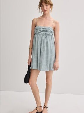 Reformation Baby Light Blue Catarina Mini Dress